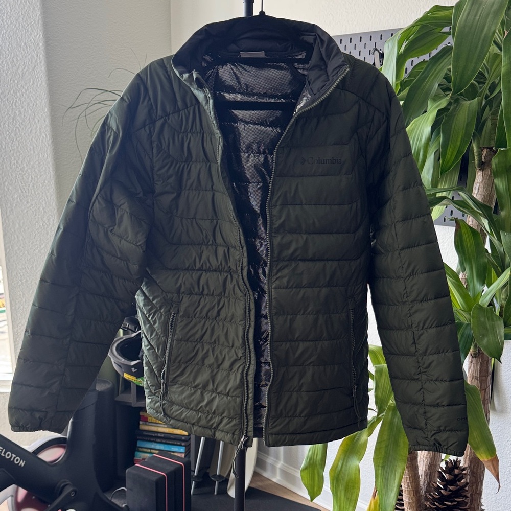 Columbia Olive Quilted Jacket